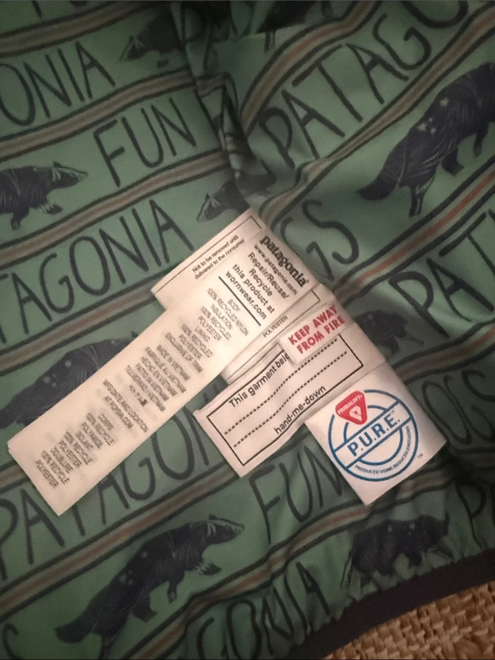 Patagonia Navy Baby Nano Puff® Jacket 3T